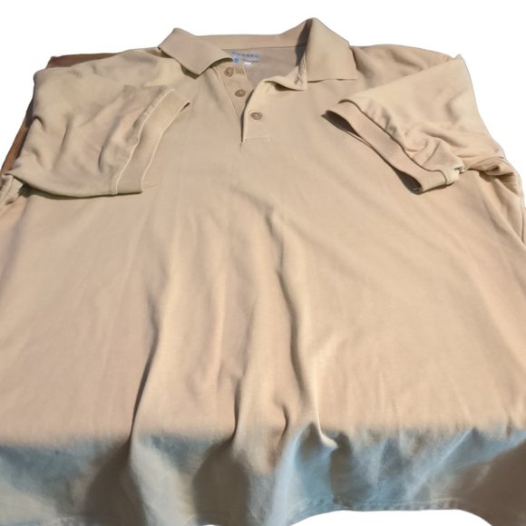 Men's Large Dri-Balance Zorrel Polo Tan - Picture 1 of 2